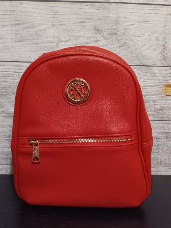 CXL Christian Lacroix Red Mini Backpack NWT Gold Hardware Pine Caviar Bag main image 10